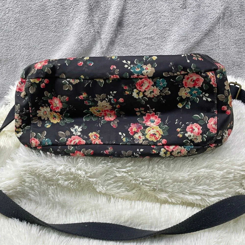 Cath Kidston Floral Crossbody Bag PVC Coated Cotton Adjustable Strap Messenger‎